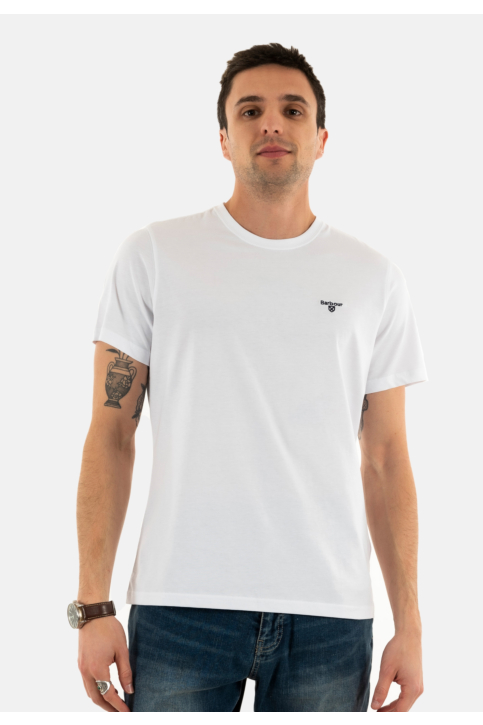 Tee shirt barbour mts0331 wh11 white main product photo