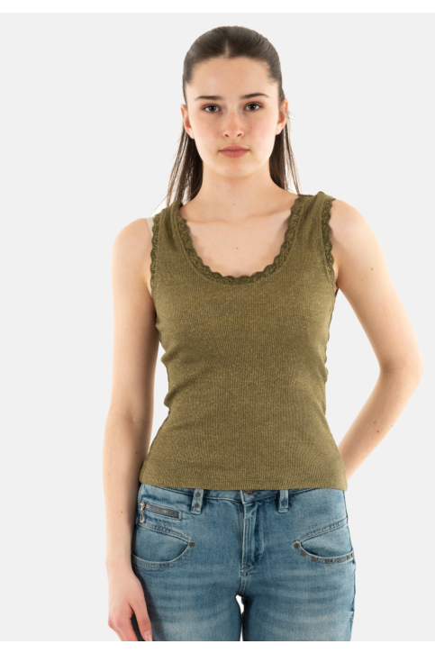 Debardeurs only carla kalamata  gold glitter main product photo