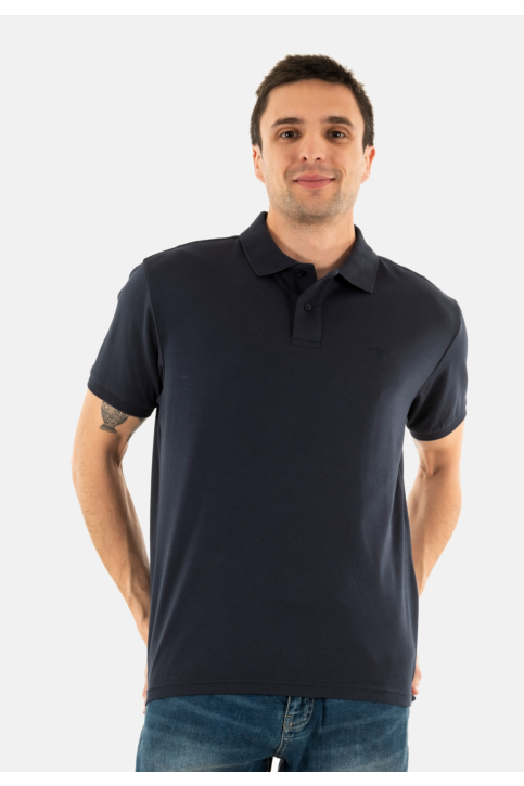 Polos barbour hylton interlock tailored fit polo shirt ny91 navy main product photo