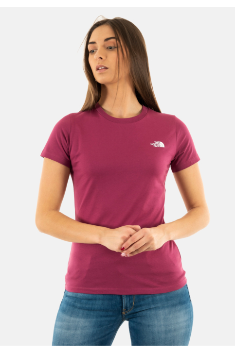 Tee shirt the north face ss sd slim 6eo cyber berry main product photo