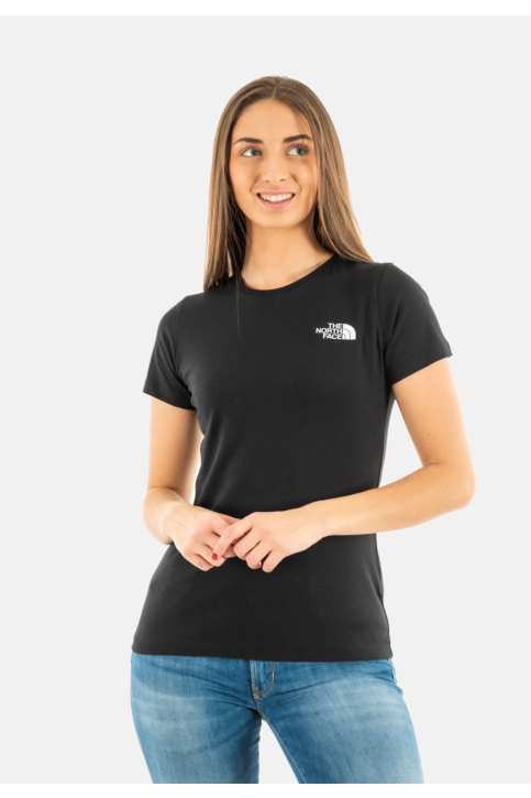 Tee shirt the north face s/s graphic half dome uk4 tnfbk/limecream main product photo