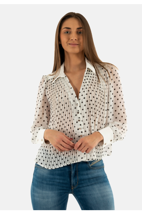 Chemisier morgan cpois off white/noir main product photo