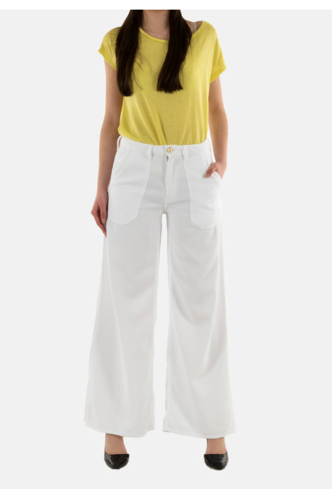 Pantalons Le Temps Des Cerises victoria 1001 white main product photo