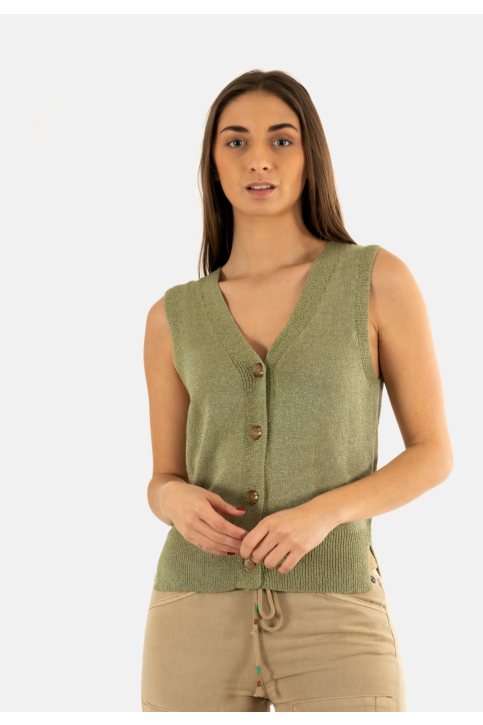 Gilets cardigans freeman t. porter gira glitter pc72 f1311 desert sage main product photo