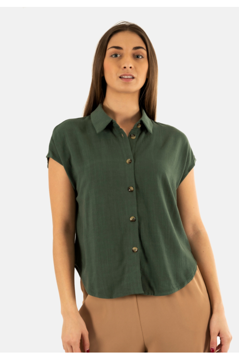 Chemisier manches courtes grace & mila perez_13104 vert main product photo