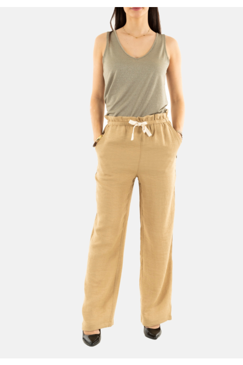 Pantalons Le Temps Des Cerises cancun 1225 wild beige main product photo