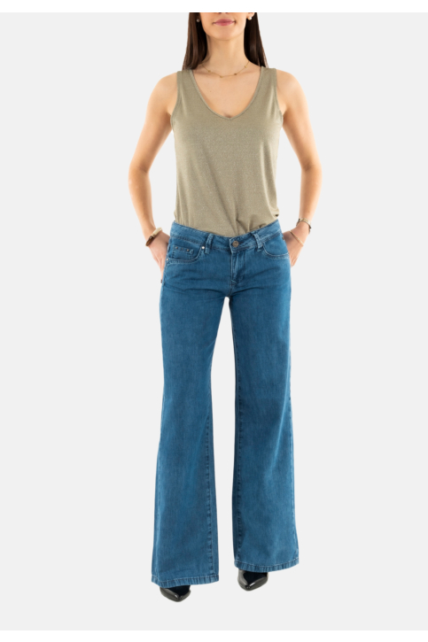 Pantalons freeman t. porter agatha plain linen 5173 f0190 manzana med main product photo