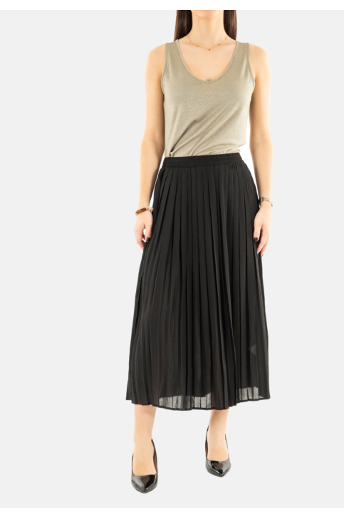 Jupe grace & mila plisse_13110 noir main product photo