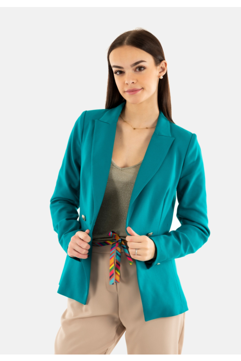 Blousons et vestes morgan 251-vopya.f bleu turquoise main product photo