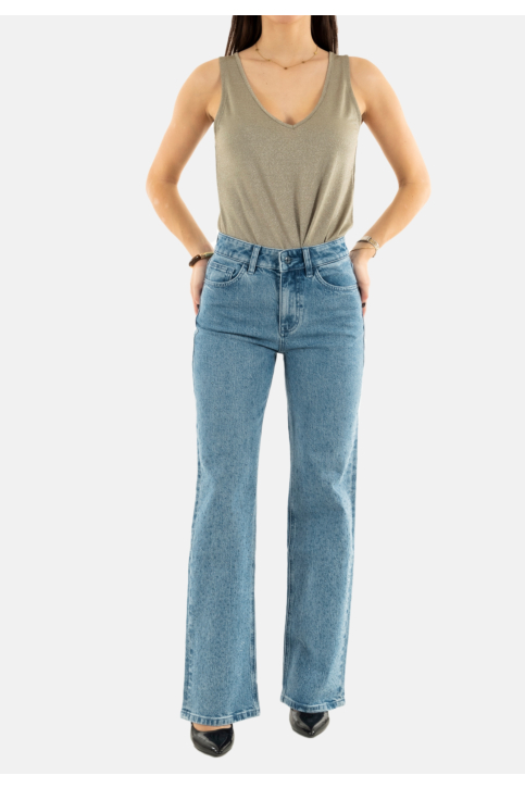 Jeans salsa jean droit true avec strass 852 main product photo