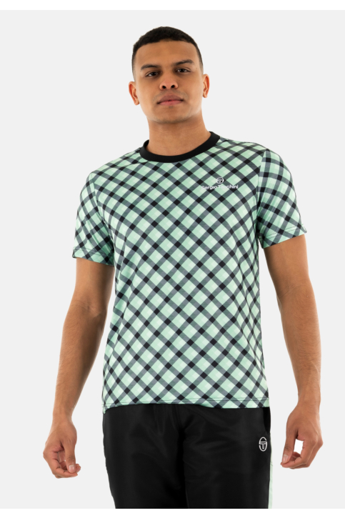 Tee shirt sergio tacchini tartan 2007-blk/beg main product photo
