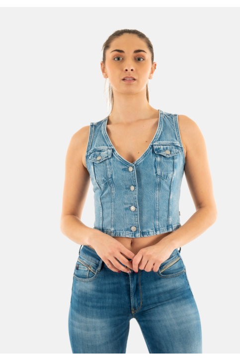 Gilets sans manche levi's® bella denim corset 0010 i will main product photo