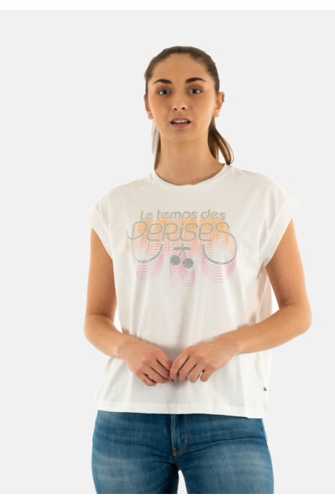 Tee shirt Le Temps Des Cerises delfino 1001 white main product photo