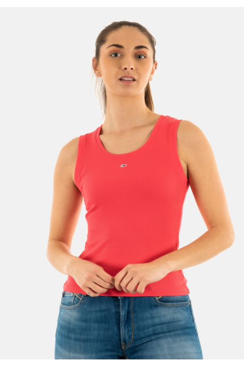 Debardeurs tommy jeans essential rib ta xi2 amour main product photo