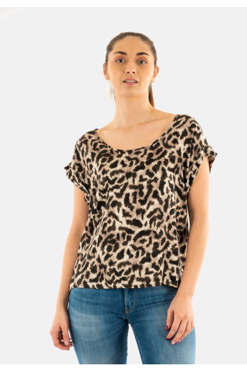 Tee shirt please t0on 2133 beige/nero main product photo