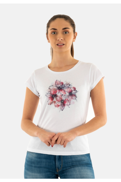 Tee shirt yes zee t257 sg00 0101 bianco main product photo