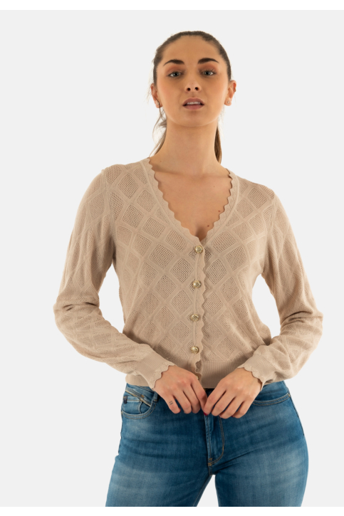 Gilets cardigans yes zee m438 br00 0212 tortora main product photo