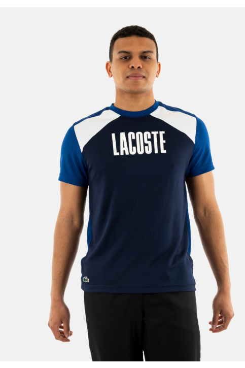 Tee shirt lacoste th8975 9xj marine/cosmique-blanc main product photo