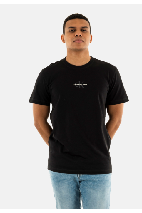 Tee shirt calvin klein jeans monologo beh ck black main product photo