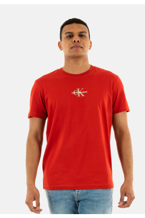 Tee shirt calvin klein jeans monologo xni deep magma main product photo