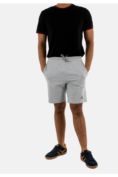 Shorts bermudas le coq sportif ess n°2 m gris chiné clair main product photo