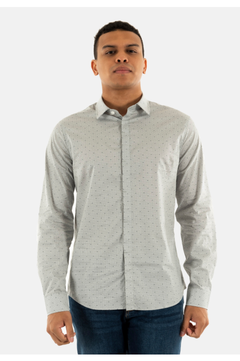 Chemise armani exchange xm000625 f0044 off white hourglass main product photo