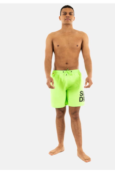 Maillot de bains superdry sportswear logo 17 swim 27y neon green main product photo