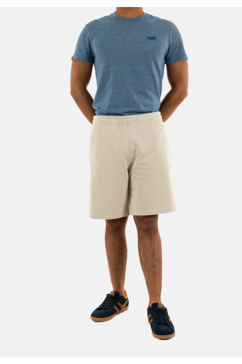 Shorts bermudas superdry essential logo jersey ub 1lc light stone beige main product photo