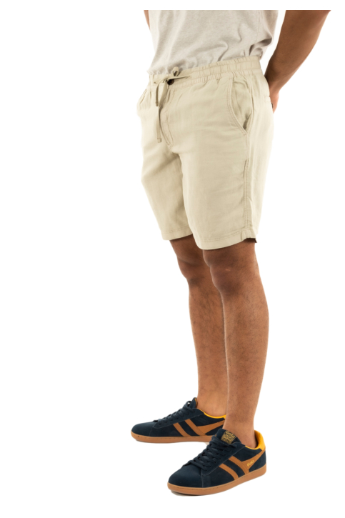 Shorts bermudas superdry merchant linen s1f abbey stone main product photo