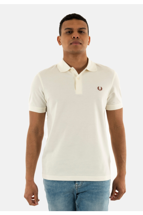Polos fred perry plain y45 lghecru/cinnamon main product photo