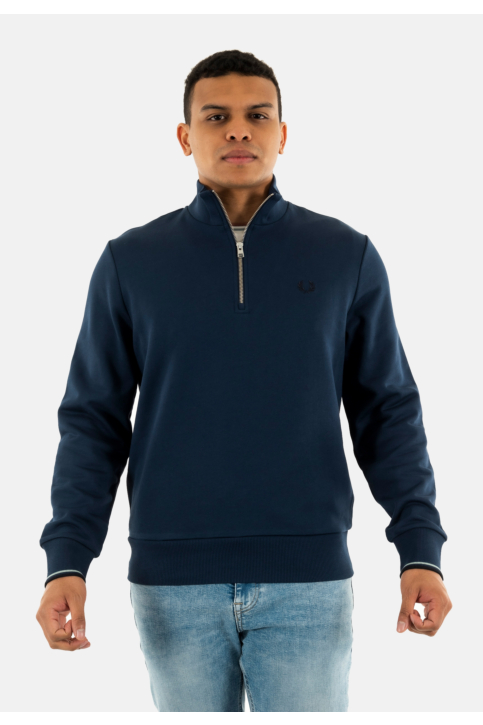 Sweat fred perry half zip x86 tennis blue main product photo