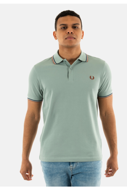 Polos fred perry mm3600 y26 slvrbl/tnsbl/cnm main product photo