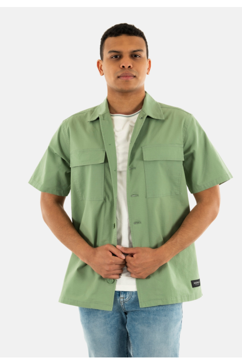 Chemise manches courtes japan rags gaky 9011 light green main product photo