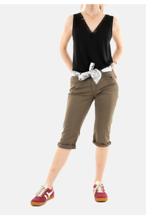 Pantacourt Le Temps Des Cerises kayo 9003 khaki main product photo