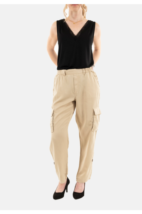 Pantalons lola espeleta pa050s25 058 sable main product photo