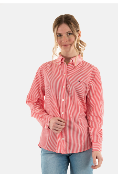 Chemisier tommy jeans reg pinstripe po 0d4 amour / stripe main product photo