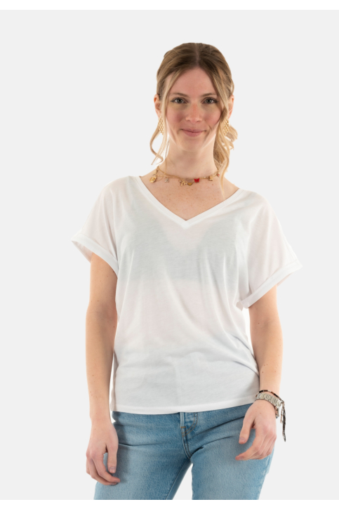 Tee shirt lola espeleta ts307s25 063 white main product photo