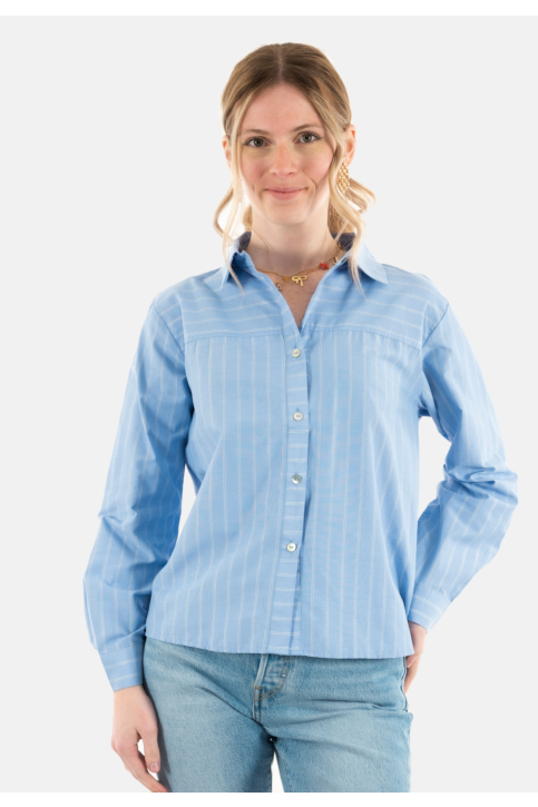 Chemisier yes zee c404 yt00 2700 var.azzurro main product photo