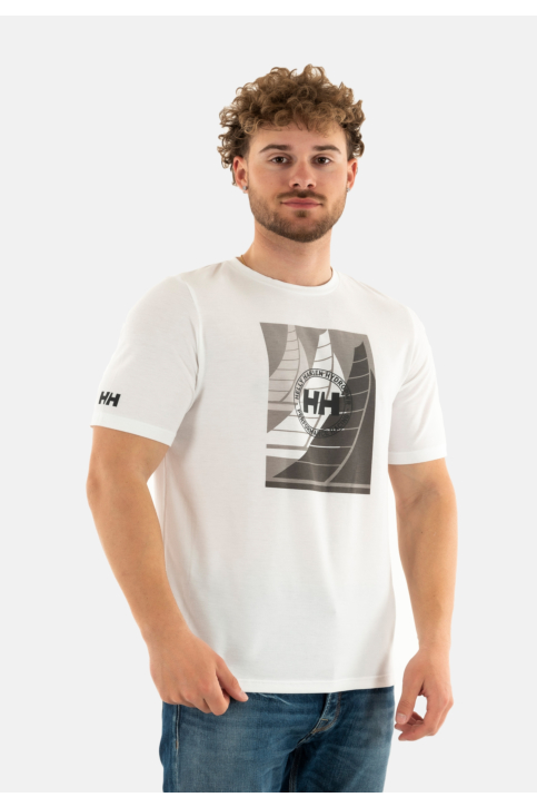 Tee shirt helly hansen hp race graphic 002 white main product photo