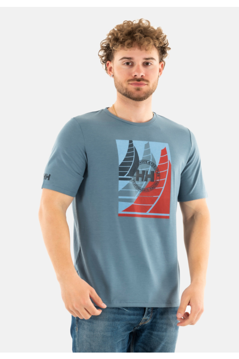 Tee shirt helly hansen hp race graphic 601 washed navy main product photo