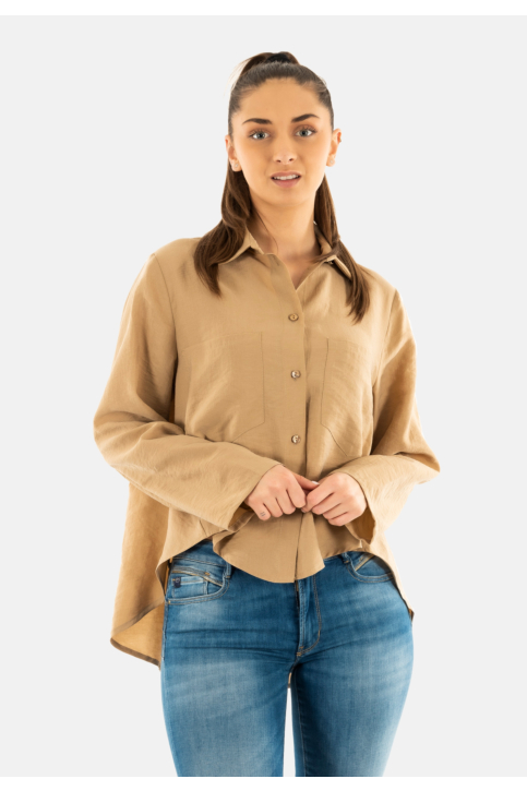 Chemisier please c0tt 1806 camello main product photo