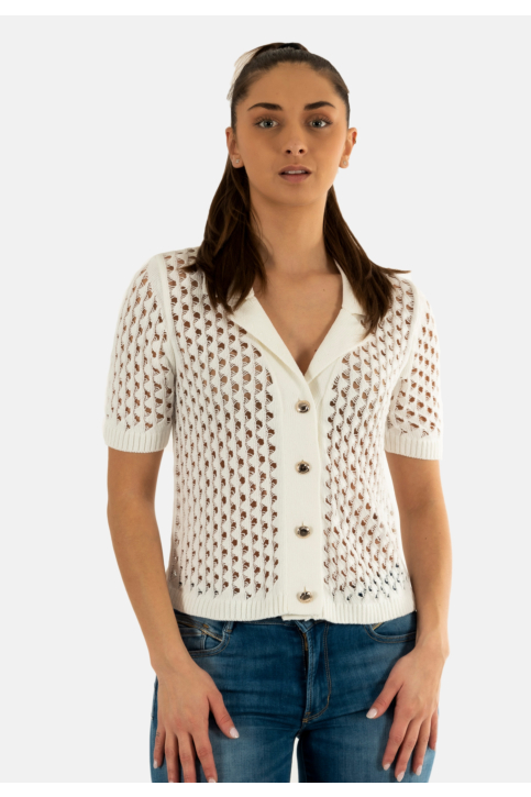 Gilets cardigans morgan 251-mlou off white main product photo