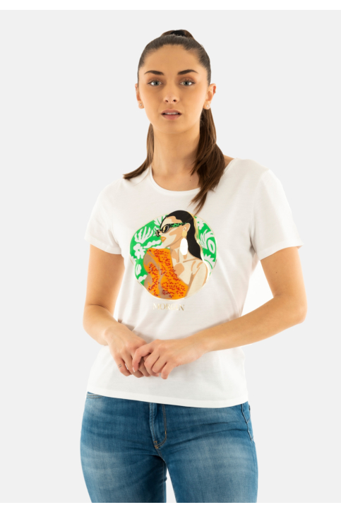Tee shirt morgan 251-dpinup off white main product photo