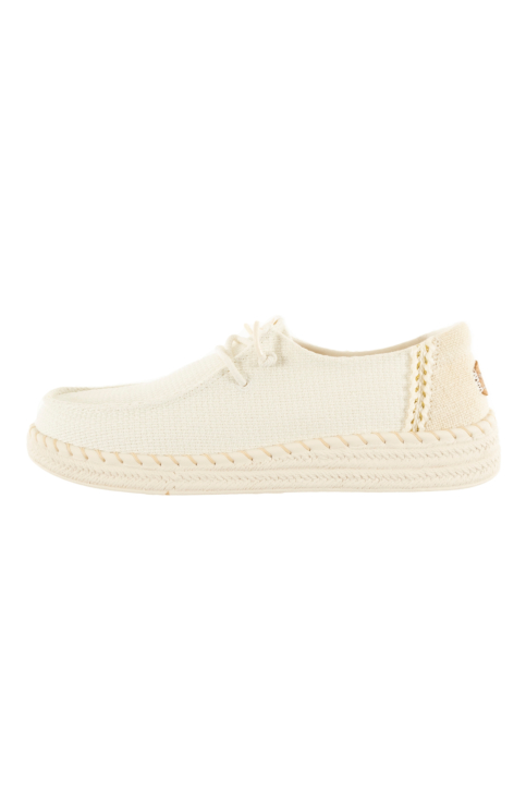 Chaussures bateau hey dude wendy espadrille woven 100 white main product photo