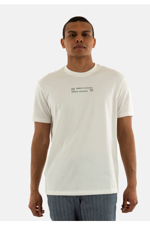 Tee shirt armani exchange xm000539 u0009 off white main product photo