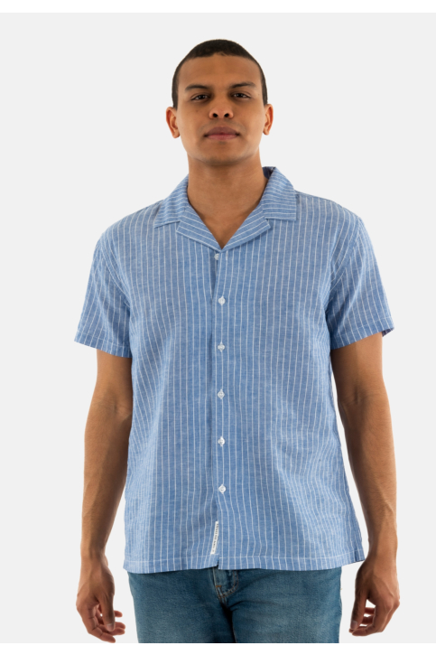 Chemise manches courtes Le Temps Des Cerises minar 3001 blue main product photo