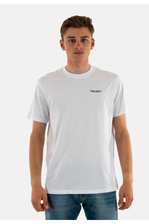 Tee shirt armani exchange 8nzt91 1100 white main product photo