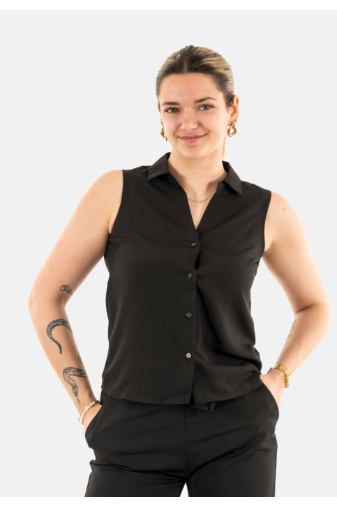 Chemisier manches courtes only nova black main product photo