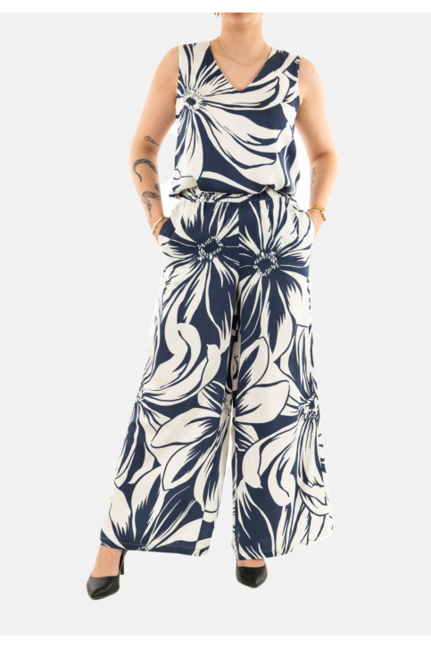 Pantalons only milly pageant blue miley mega flower main product photo