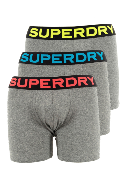 Calecons et slips superdry boxer triple pack 4hk noos grey marl main product photo